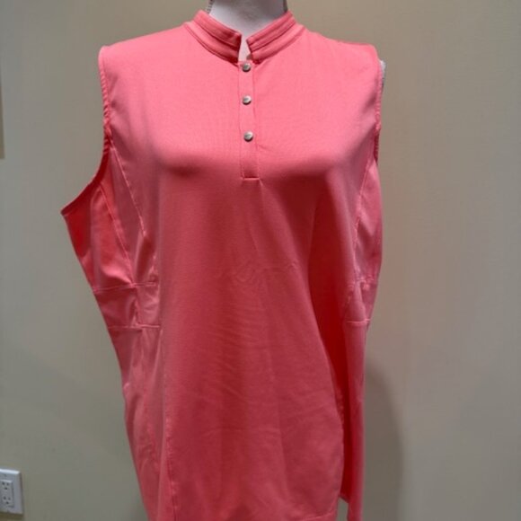 Tail Peach Sleeveless Golf Shirt Sz XXL - Picture 1 of 6